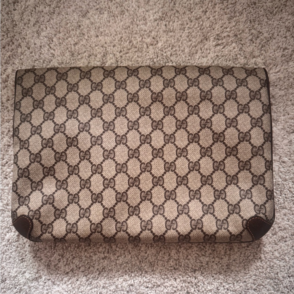 GUCCI vintage monogram clutch - Picture 2 of 5